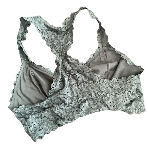 NOT FOR SALE.  Gray Lace Stretch Bralette - Picture 6 of 6